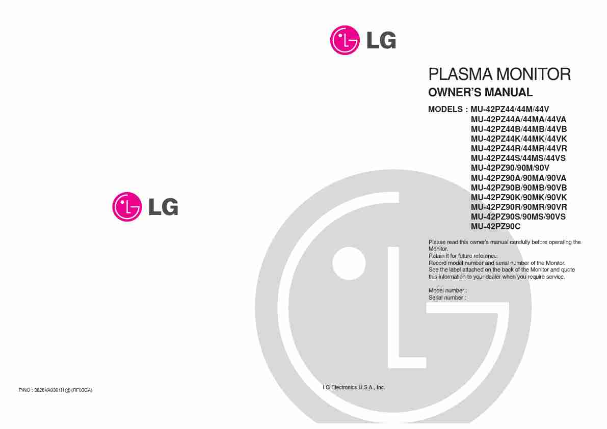 LG Electronics Computer Monitor 44VB MU-42PZ44K-page_pdf
